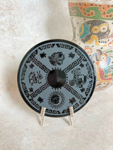 Obsidian Mayan Symbols 10cm