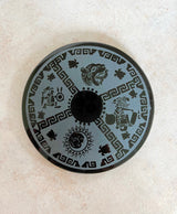 Obsidian Mayan Symbols 10cm