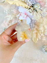 Flower Agate Fairy House #D