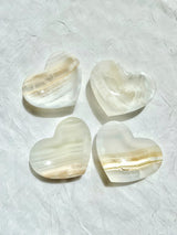White Onyx Heart Bowl