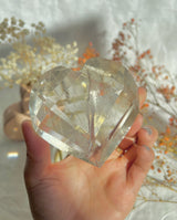 Faceted Citrine Heart from Brazil