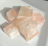 Rough Pink Optical Calcite Rhombus