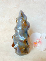 Moody Orbicular Ocean Jasper Flame