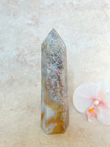 Pastel Ocean Jasper x Carnelian Tower