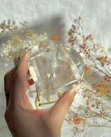 Faceted Citrine Heart from Brazil
