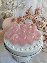 Mini Star Rose Quartz Skull