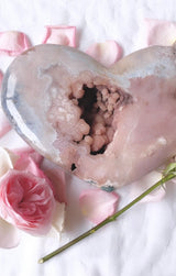 XXL Pink Amethyst Heart