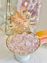 Mini Star Rose Quartz Sphere
